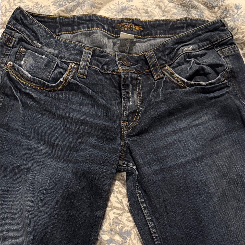 Silver Jeans Lola Dark Blue Boot Cut Jeans